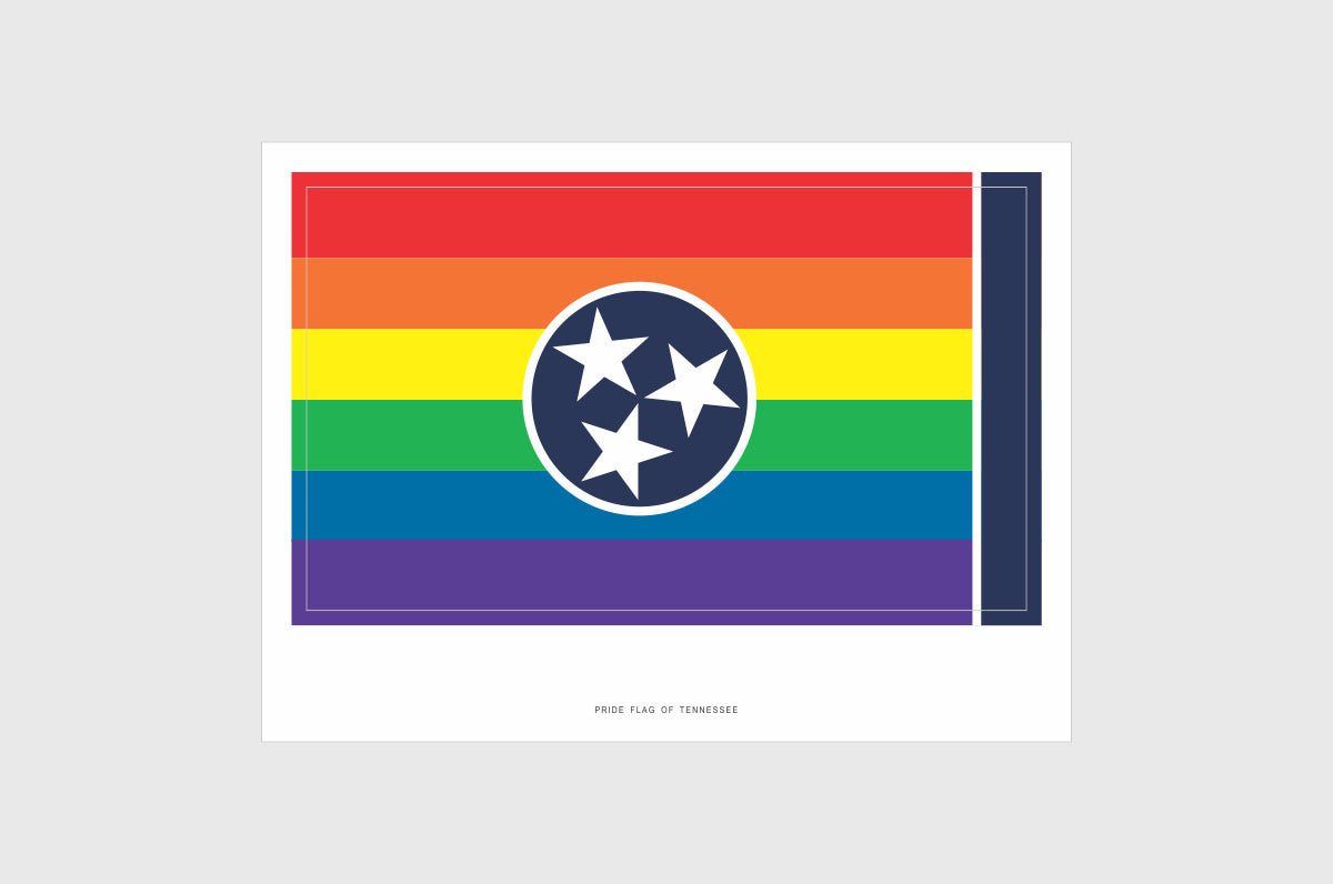 Tennessee LGBTQ Pride Flag Stickers