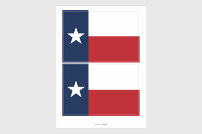 Texas Flag Stickers