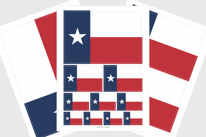 Texas Flag Stickers