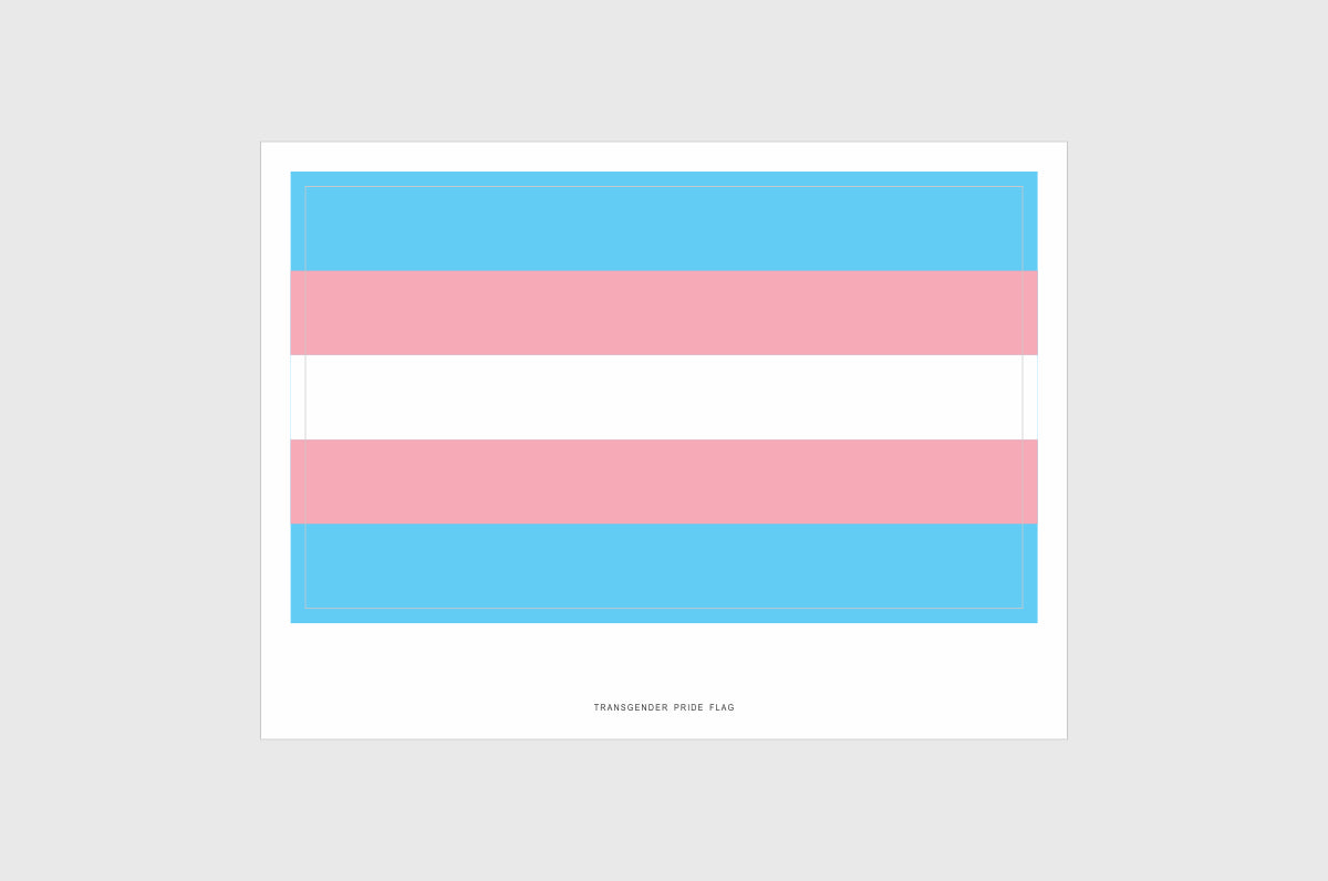 Transgender Pride Flag Stickers