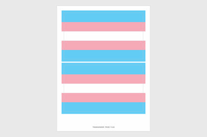 Transgender Pride Flag Stickers