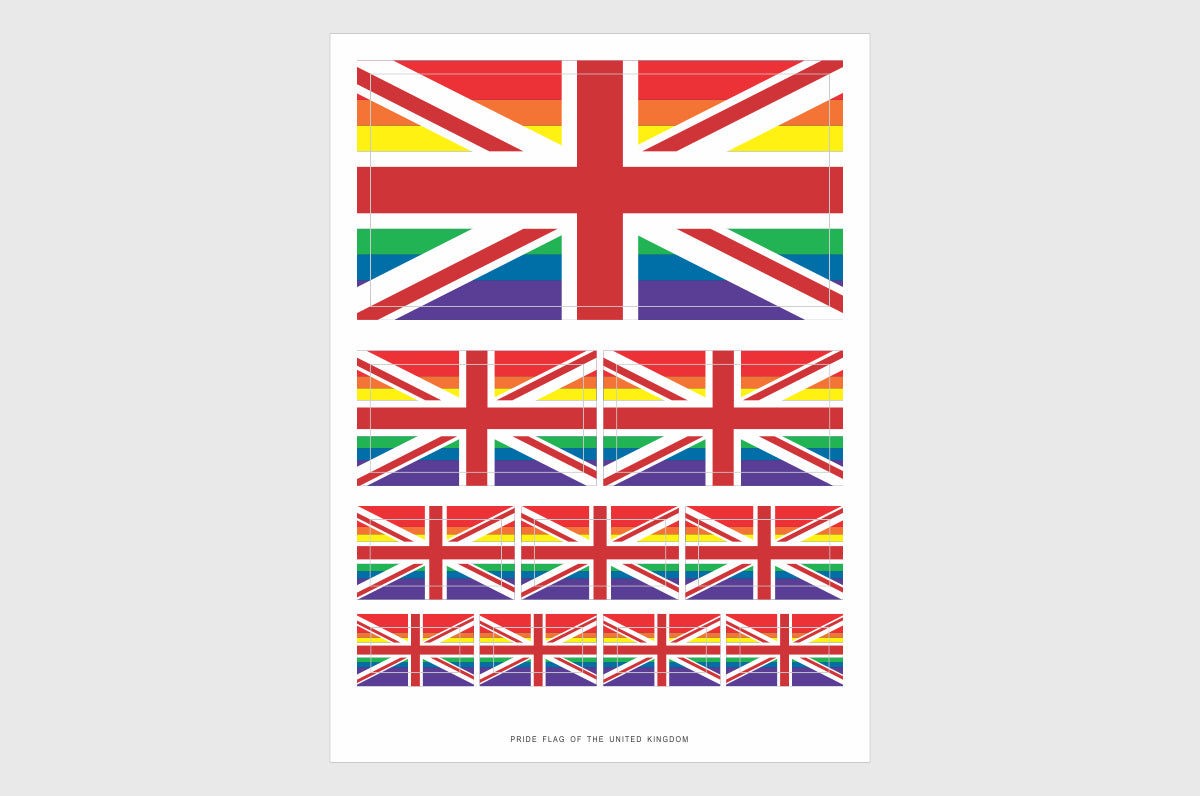 United Kingdom LGBTQ Pride Flag Stickers