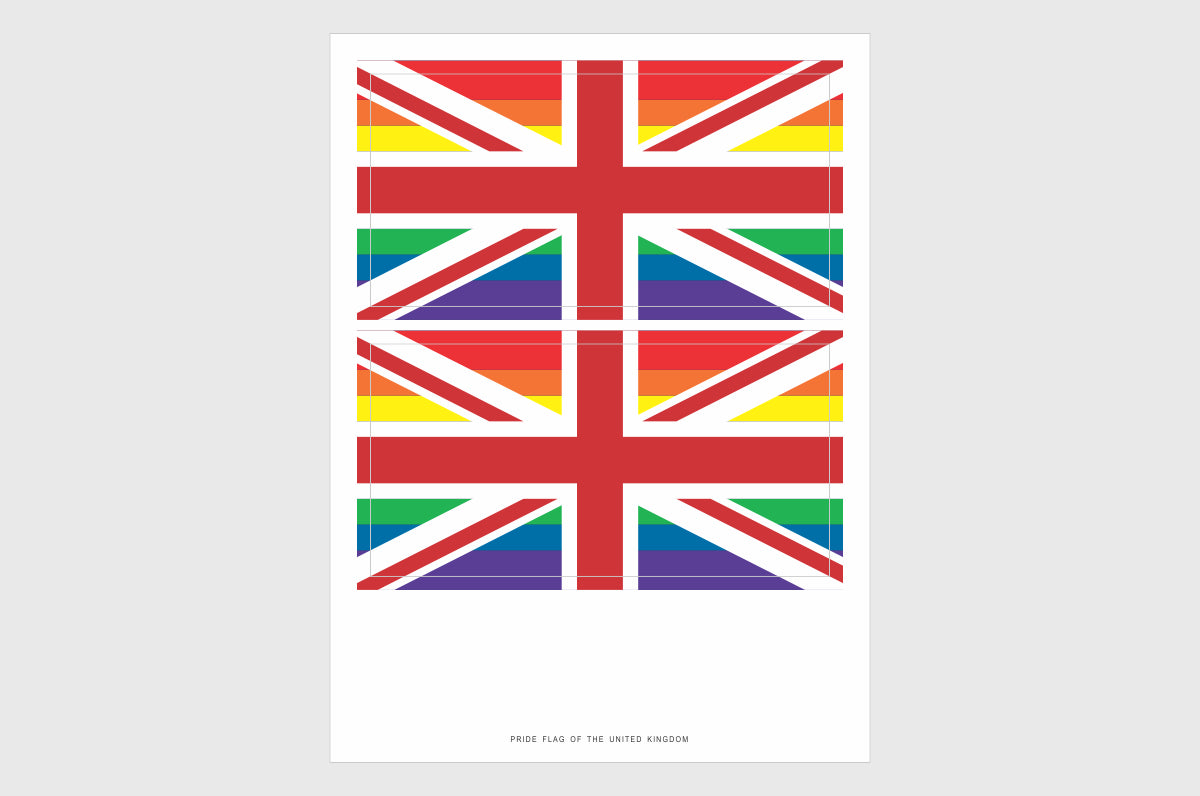 United Kingdom LGBTQ Pride Flag Stickers