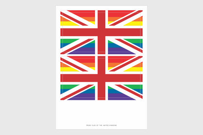 United Kingdom LGBTQ Pride Flag Stickers