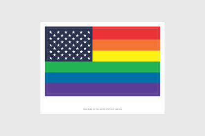 United States LGBTQ Pride Flag Stickers