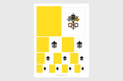 Vatican Flag Stickers