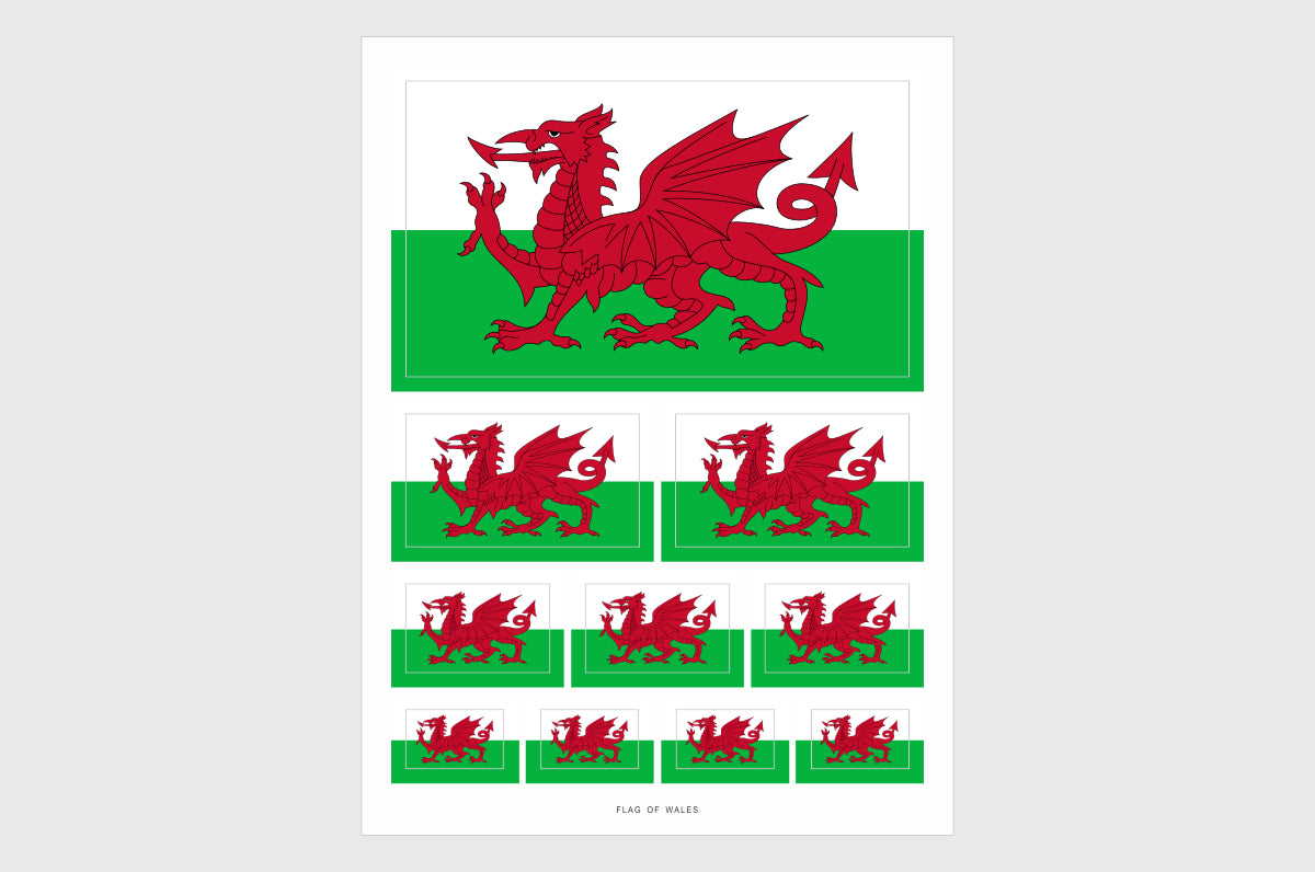 Wales, Welsh Flag Stickers