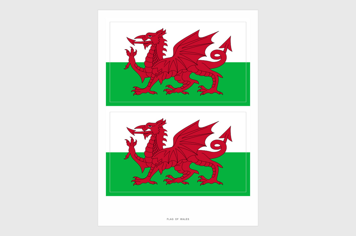 Wales, Welsh Flag Stickers