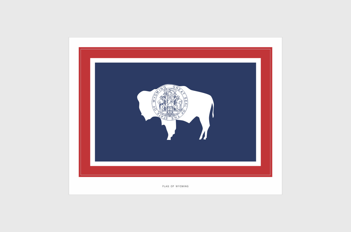 Wyoming Flag Stickers