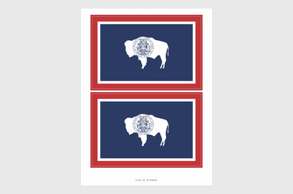 Wyoming Flag Stickers